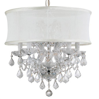 Brentwood 6 Light Spectra Crystal Polished Chrome Drum Shade Chandelier (205|4415-CH-SMW-CLQ)