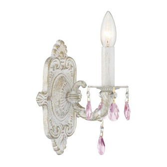 Paris Market 6.25'' Rose Crystal Antique White Sconce (205|5021-AW-RO-MWP)