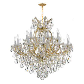 Maria Theresa 38'' Hand Cut Crystal Gold Chandelier (205|4418-GD-CL-MWP)