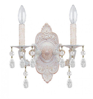 Paris Market 2 Light Spectra Crystal Antique White Sconce (205|5022-AW-CL-SAQ)