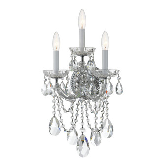Maria Theresa 11'' Swarovski Spectra Crystal Polished Chrome Sconce (205|4423-CH-CL-SAQ)