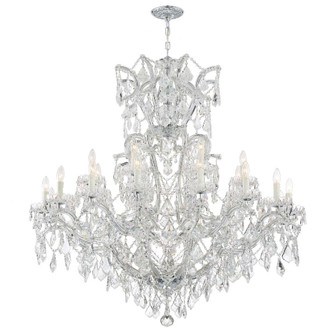 Maria Theresa 46'' Hand Cut Crystal Polished Chrome Chandelier (205|4424-CH-CL-MWP)