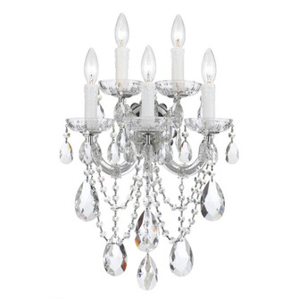 Maria Theresa 5 Light Hand Cut Crystal Polished Chrome Sconce (205|4425-CH-CL-MWP)