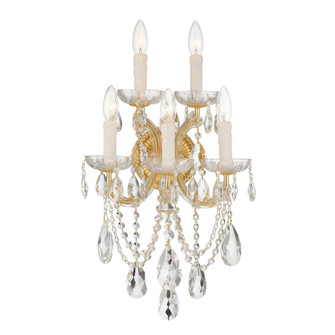 Maria Theresa 13.5'' Swarovski Strass Crystal Gold Sconce (205|4425-GD-CL-S)