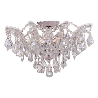 Maria Theresa 19'' Swarovski Strass Crystal Polished Chrome Semi Flush Mount (205|4437-CH-CL-S)