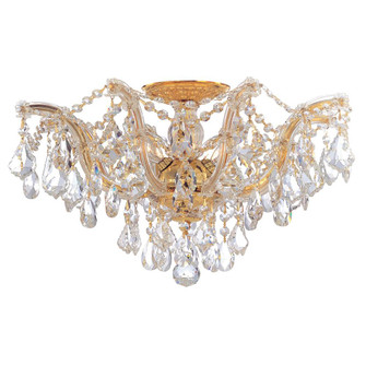 Maria Theresa 19'' Hand Cut Crystal Gold Semi Flush Mount (205|4437-GD-CL-MWP)