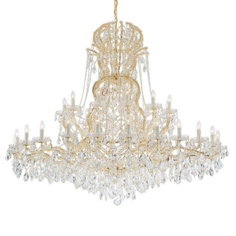 Maria Theresa 37 Light Hand Cut Crystal Gold Chandelier (205|4460-GD-CL-MWP)