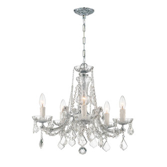 Maria Theresa 20'' Swarovski Spectra Crystal Polished Chrome Chandelier (205|4476-CH-CL-SAQ)