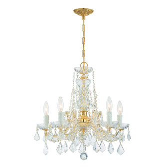 Maria Theresa 20'' Hand Cut Crystal Gold Chandelier (205|4476-GD-CL-MWP)