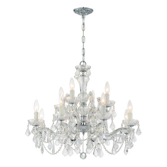 Maria Theresa 29'' Swarovski Spectra Crystal Polished Chrome Chandelier (205|4479-CH-CL-SAQ)