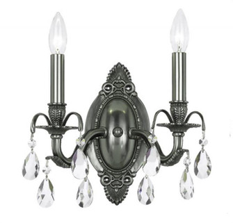 Dawson 2 Light Hand Cut Crystal Pewter Sconce (205|5562-PW-CL-MWP)