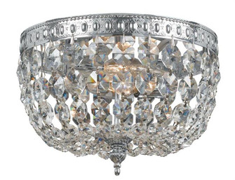 Crystorama 2 Light Spectra Crystal Polished Chrome Flush Mount (205|708-CH-CL-SAQ)