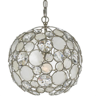 Palla 1 Light Antique Silver Sphere Pendant (205|527-SA)