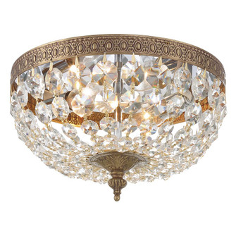 Waltham 10'' Italian Crystal Olde Brass Flush Mount (205|710-OB-CL-I)