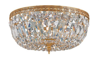 Crystorama 3 Light Hand Cut Crystal Olde Brass Flush Mount (205|712-OB-CL-MWP)