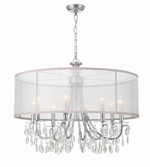 Hampton 32'' Drum Shade Polished Chrome Chandelier (205|5628-CH)