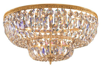 Crystorama 6 Light Spectra Crystal Olde Brass Flush Mount (205|724-OB-CL-SAQ)