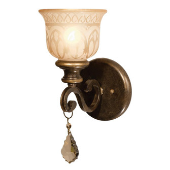 Norwalk 6.5'' Golden Teak Hand Cut Crystal Bronze Umber Sconce (205|7501-BU-GT-MWP)