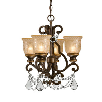Norwalk 4 Light Clear Crystal Bronze Umber Mini Chandelier (205|7504-BU-CL-MWP)