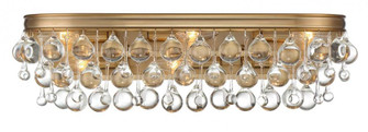 Calypso 6 Light Crystal Teardrop Vibrant Gold Bathroom Vanity (205|133-VG)