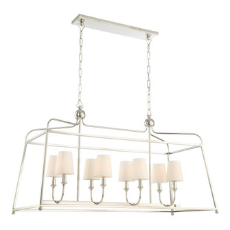 Libby Langdon Sylvan 42'' Polished Nickel Linear Chandelier (205|2249-PN)