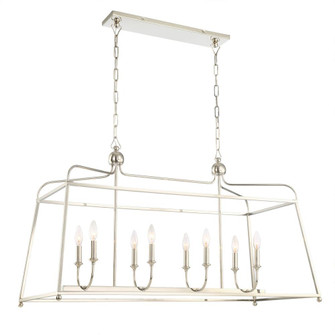 Libby Langdon Sylvan 42'' Polished Nickel Linear Chandelier (205|2249-PN_NOSHADE)
