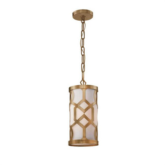 Libby Langdon for Crystorama Jennings 1 Light Aged Brass Mini Pendant (205|2260-AG)