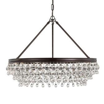 Calypso 6 Light Crystal Teardrop Vibrant Bronze Chandelier (205|275-VZ)