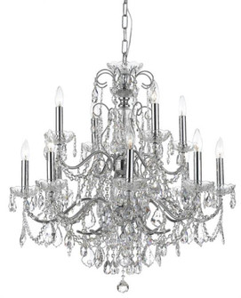 Imperial 12 Light Clear Italian Crystal Polished Chrome Chandelier (205|3228-CH-CL-I)