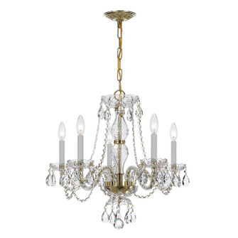 Traditional Crystal 21'' Hand Cut Crystal Polished Brass Chandelier (205|5085-PB-CL-MWP)