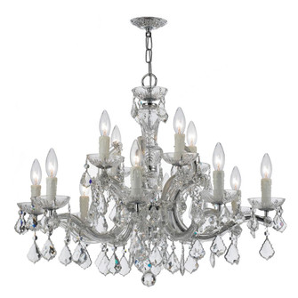 Maria Theresa 30'' Hand Cut Crystal Polished Chrome Chandelier (205|4379-CH-CL-MWP)