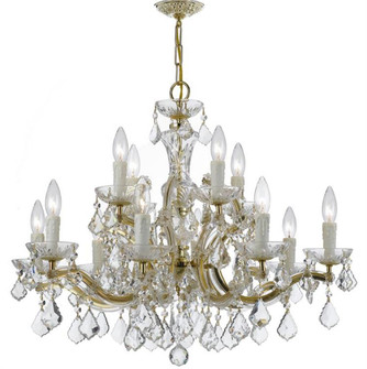 Maria Theresa 12 Light Spectra Crystal Gold Chandelier (205|4379-GD-CL-SAQ)