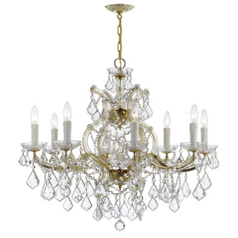 Maria Theresa 26'' Hand Cut Crystal Gold Chandelier (205|4408-GD-CL-MWP)