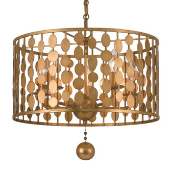 Layla 5 Light Antique Gold Chandelier (205|545-GA)