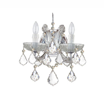 Maria Theresa 2 Light Clear Italian Crystal Polished Chrome Sconce (205|4472-CH-CL-I)