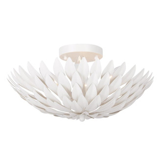 Broche 16'' Matte White Semi Flush Mount (205|505-MT)