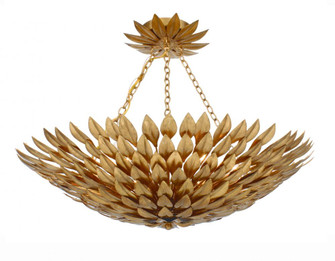 Broche 24.5'' Antique Gold Semi Flush Mount (205|517-GA_CEILING)