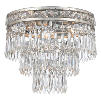 Mercer 12'' Hand Cut Crystal Olde Silver Flush Mount (205|5260-OS-CL-MWP)