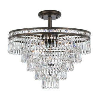 Mercer 20'' Hand Cut Crystal English Bronze Semi Flush Mount (205|5264-EB-CL-MWP_CEILING)