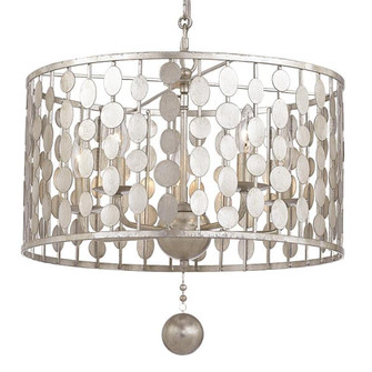 Layla 5 Light Antique Silver Chandelier (205|545-SA)