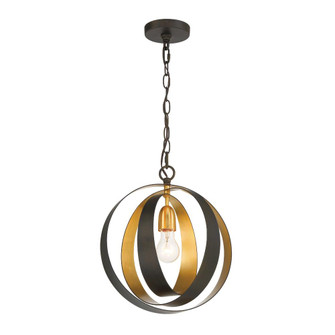 Luna 12'' English Bronze + Antique Gold Chandelier (205|580-EB-GA)