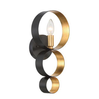 Luna 7'' English Bronze + Antique Gold Sconce (205|581-EB-GA)