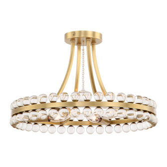 Clover 18.25'' Aged Brass Semi Flush Mount (205|CLO-8894-AG)