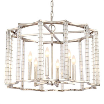 Carson 6 Light Polished Nickel Chandelier (205|8856-PN)