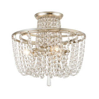 Arcadia 15'' Antique Silver Semi Flush Mount (205|ARC-1900-SA-CL-MWP)