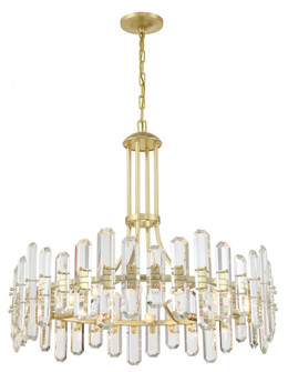 Bolton 12 Light Aged Brass Chandelier (205|BOL-8889-AG)