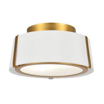 Fulton 12'' Antique Gold Semi Flush Mount (205|FUL-903-GA)