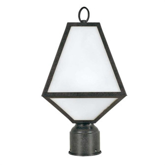 Brian Patrick Flynn Glacier 1 Light Black Charcoal Outdoor Post (205|GLA-9707-OP-BC)