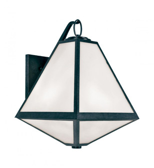 Brian Patrick Flynn Glacier 2 Light Black Charcoal Outdoor Sconce (205|GLA-9722-OP-BC)
