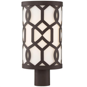 Libby Langdon Jennings 1 Light Dark Bronze Outdoor Post (205|JEN-2207-DB)